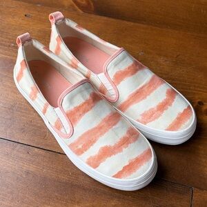 Sperry Rose Tie Dye Stripe Slip On Sz 11
